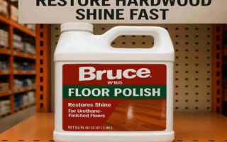 Bruce W165 Floor Polish at Home Depot: Restore Hardwood Shine Fast