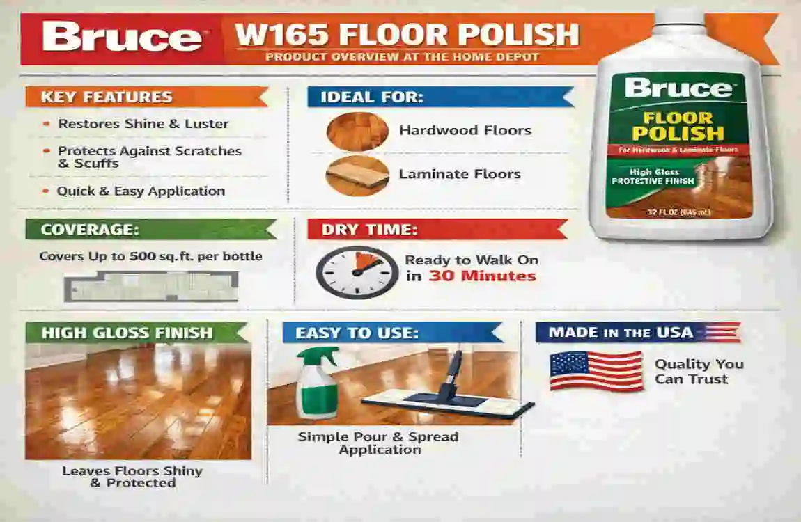 home depot bruce w165 floor polish