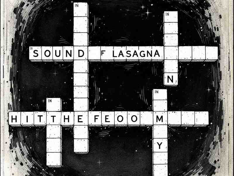 lasagna hitting the floor sound crossword