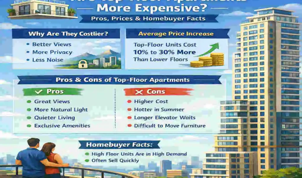 Are top-floor apartments more expensive?