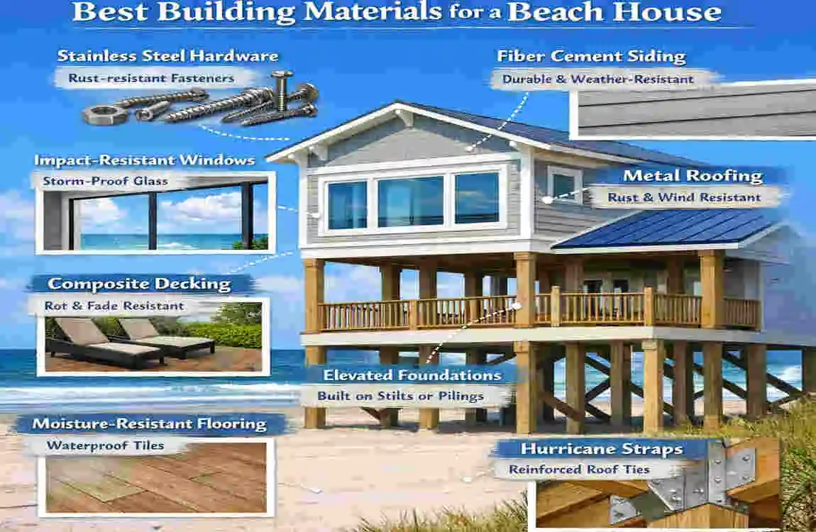 What is the best building material for a beach house?