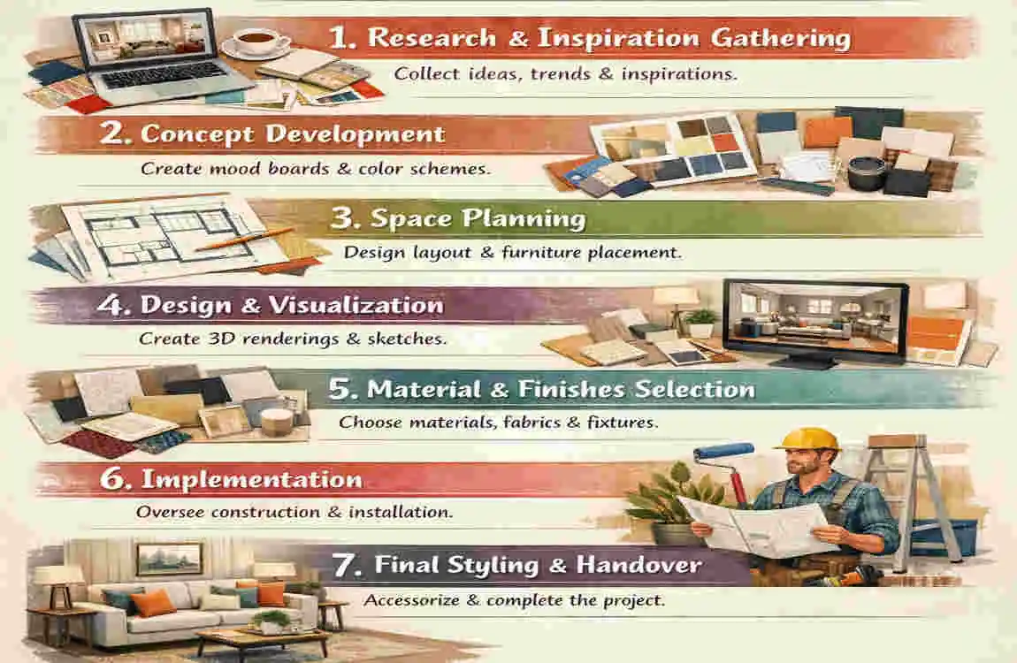 What Are the 7 Stages of Interior Design for Your Dream House?