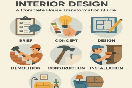 What are the 7 stages of interior design?