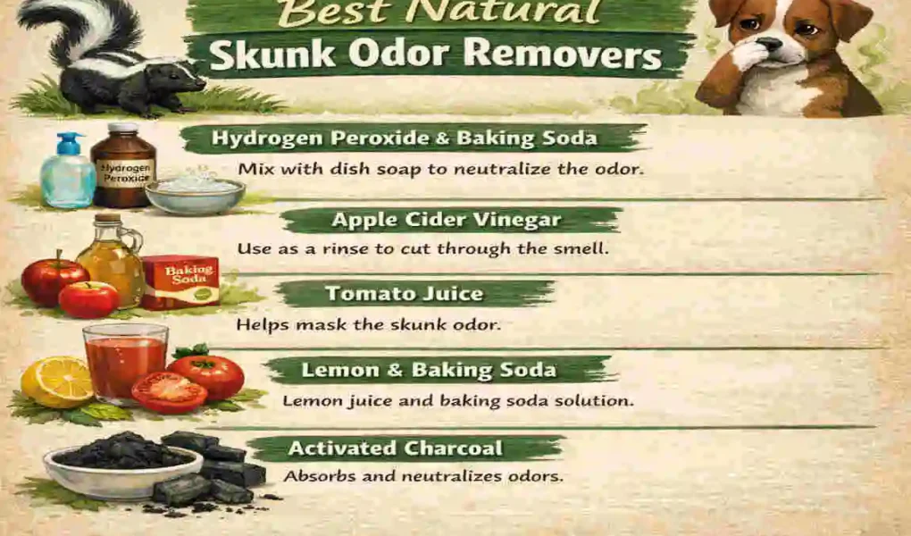 What is a natural skunk odor remover?