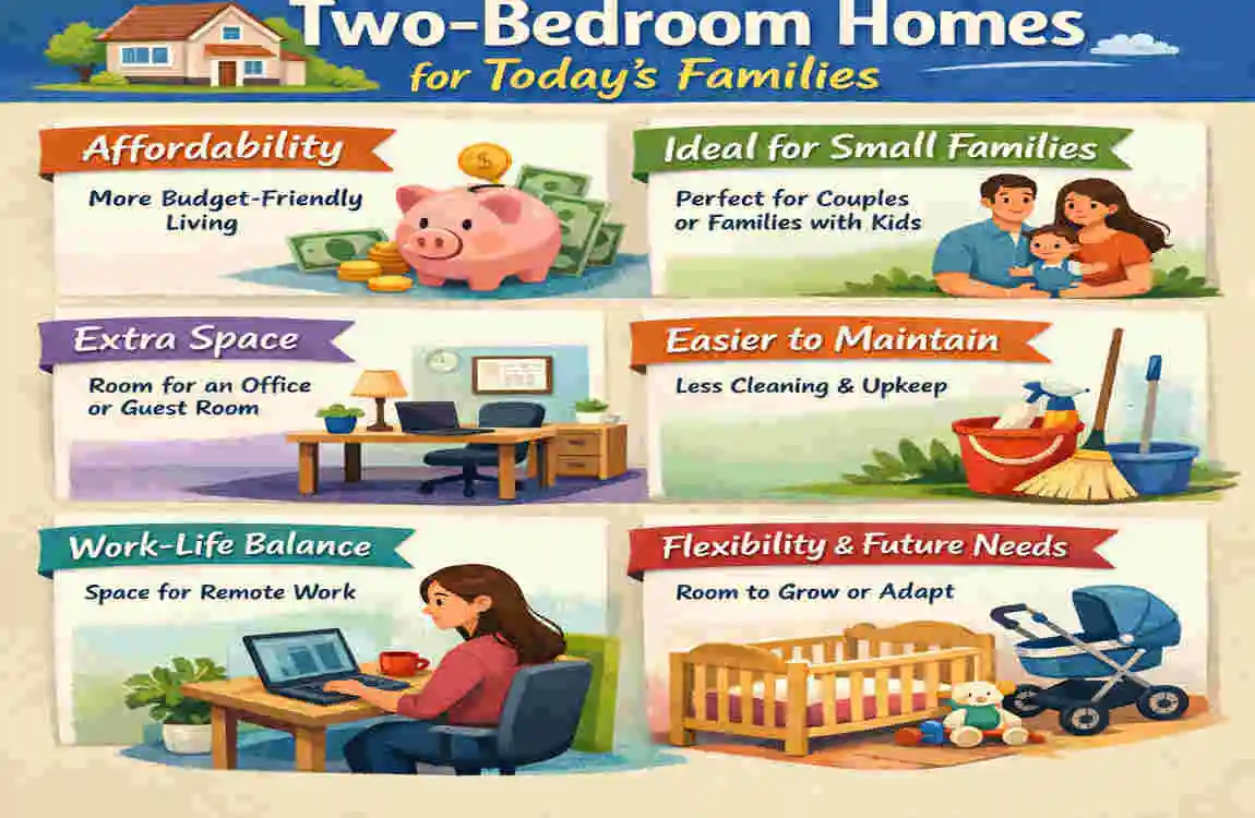 Top Two-Bedroom Homes for Modern Families