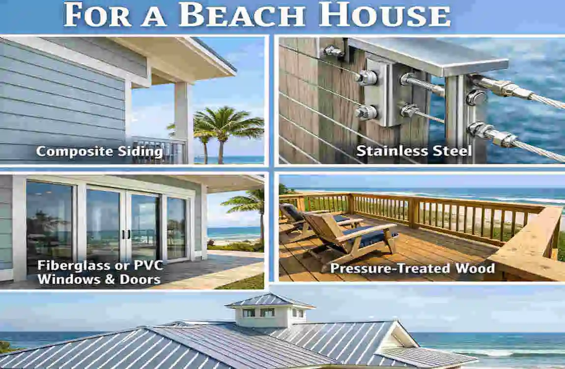 What is the best building material for a beach house?