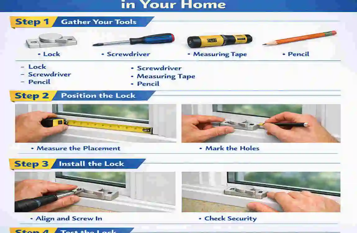 How to Install Sliding Window Locks in Your Home?