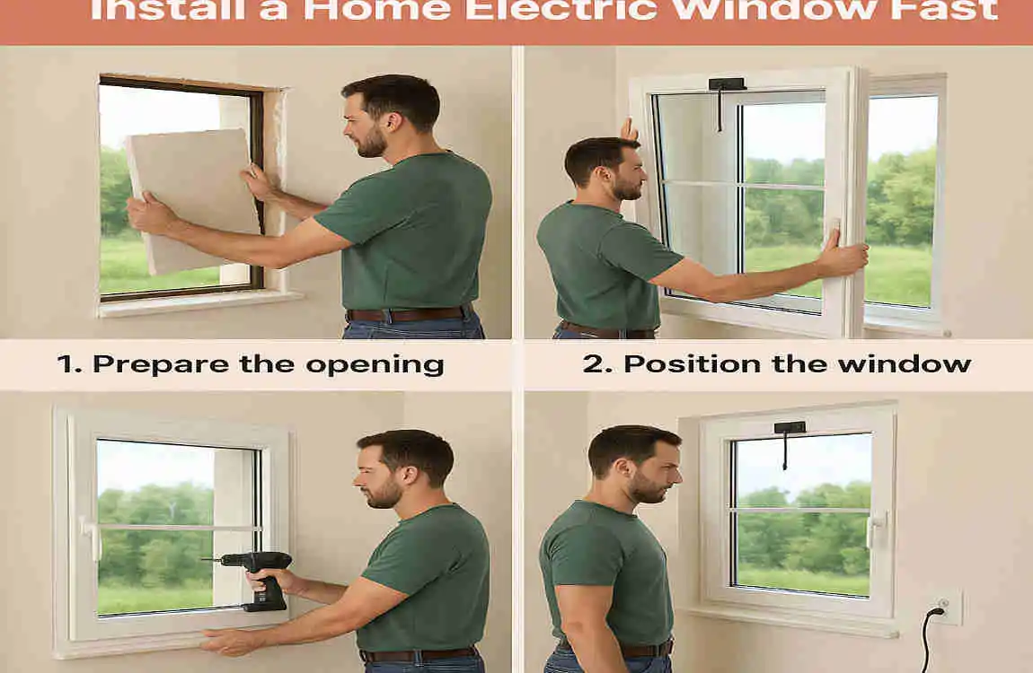How to install a home electric window?