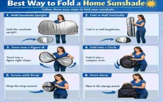 How to fold the home sunshade?