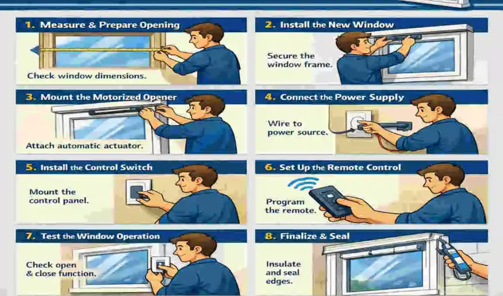 How to install a home electric window?