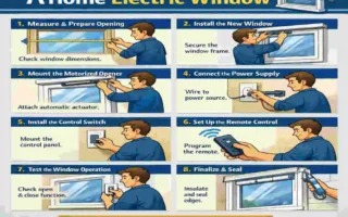 How to install a home electric window?