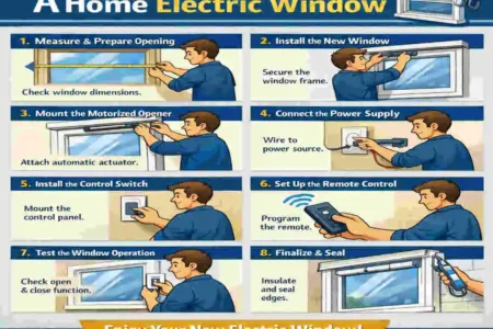 How to install a home electric window?