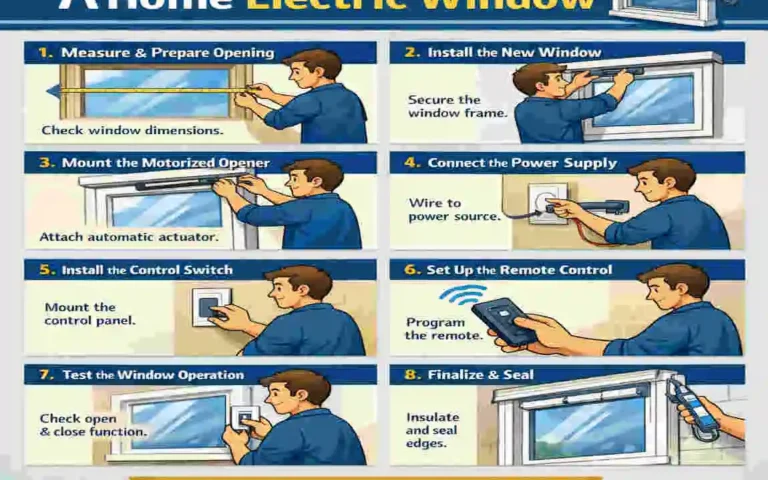 How to install a home electric window?