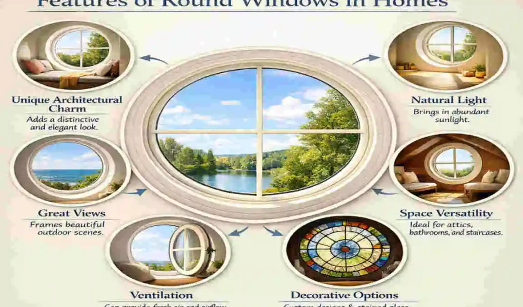 What is a round window in a house called?