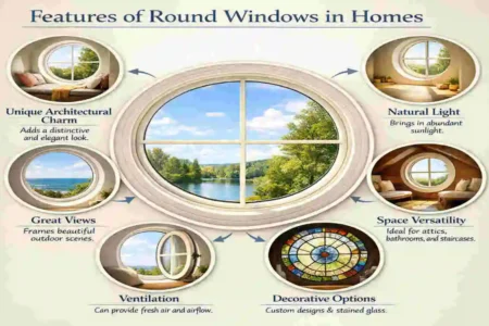 What is a round window in a house called?