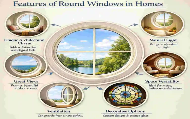 What is a round window in a house called?