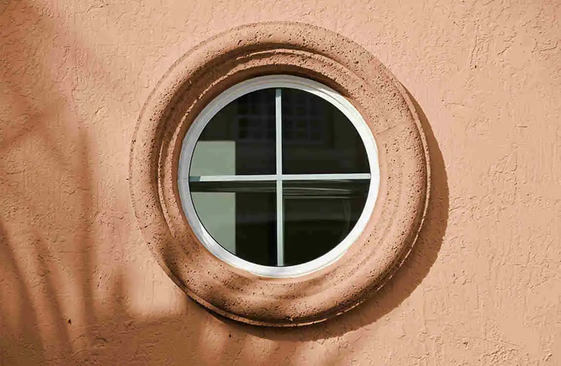 What is a round window in a house called?