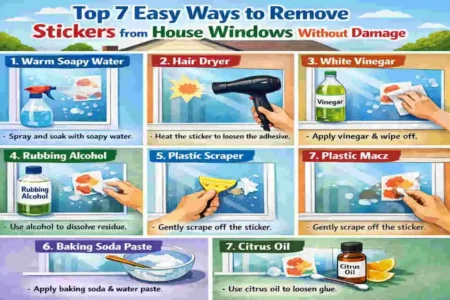 Top 7 Easy Ways to Remove Stickers from House Windows Without Damage