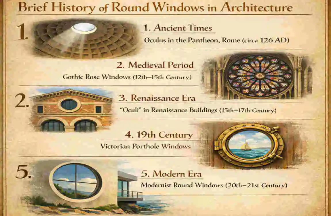 What is a round window in a house called?