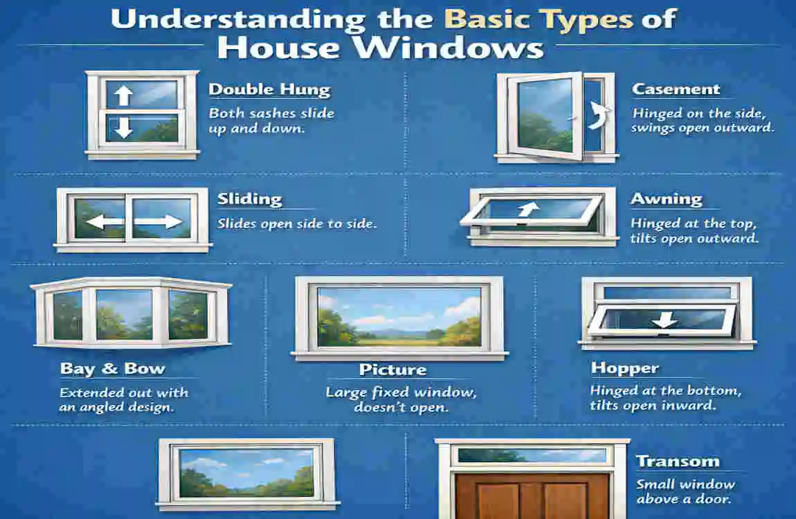 How do you draw a window for a house