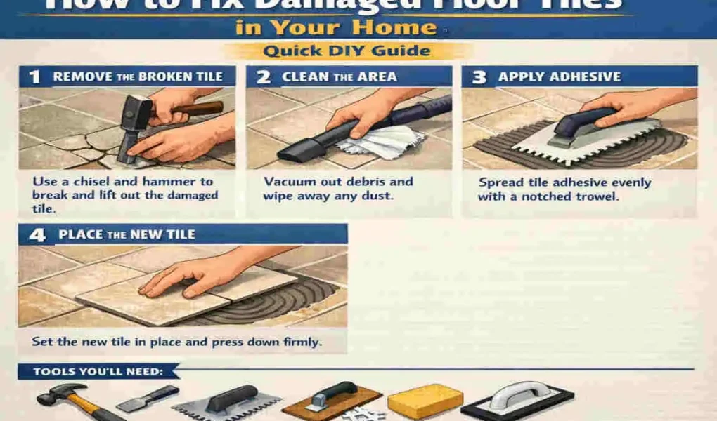 How to Fix Damaged Floor Tiles in Your Home: Quick DIY Guide