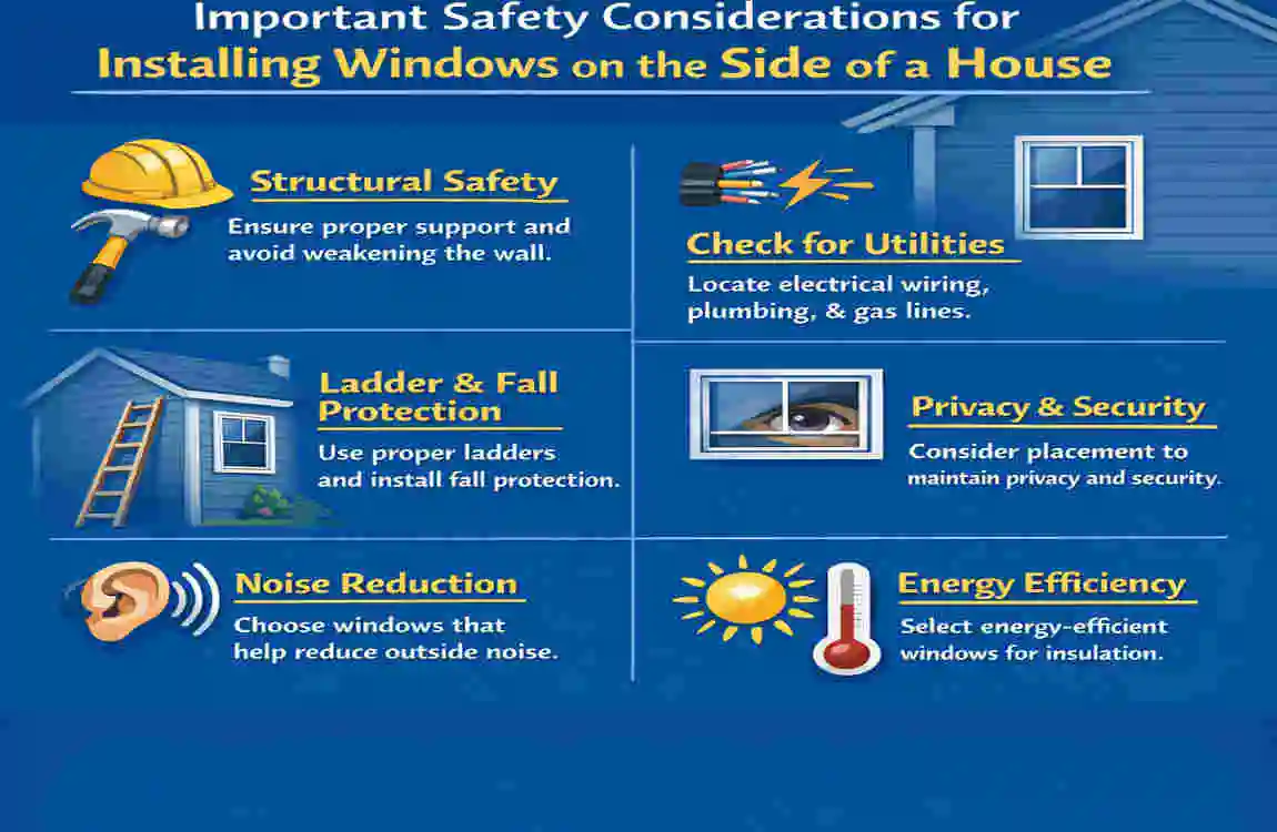 Can you put windows on the side of a house?