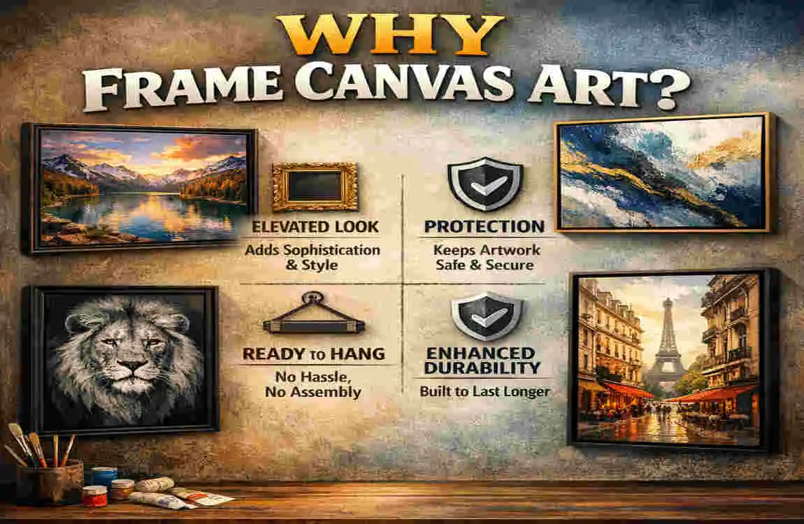 can you get frames for canvas on home walls