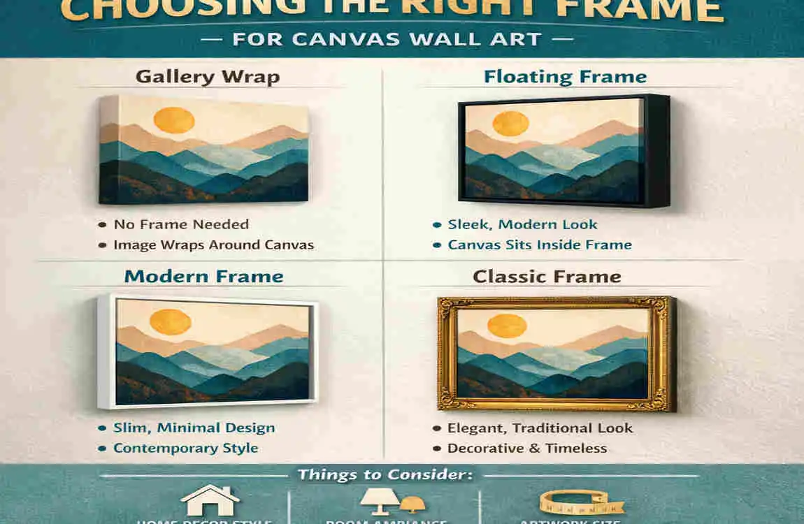 can you get frames for canvas on home walls