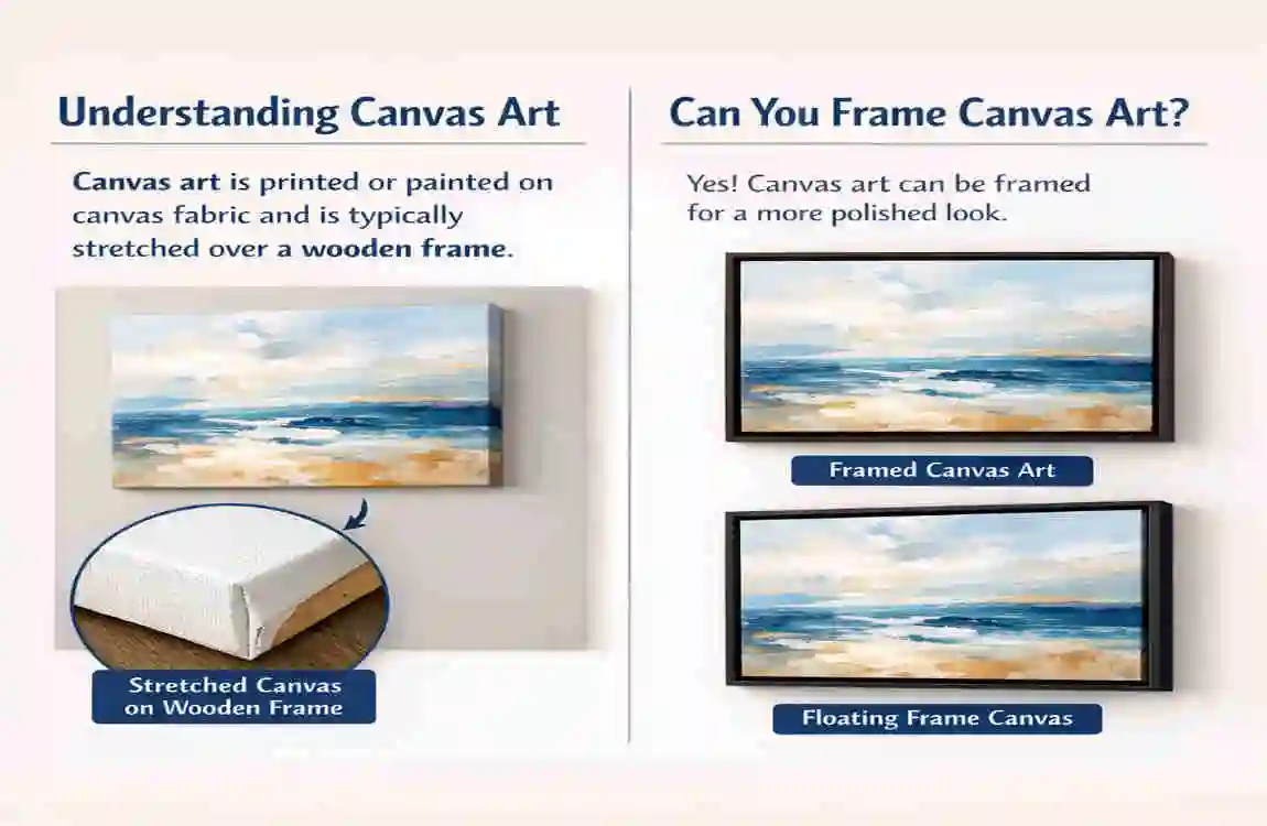 can you get frames for canvas on home walls