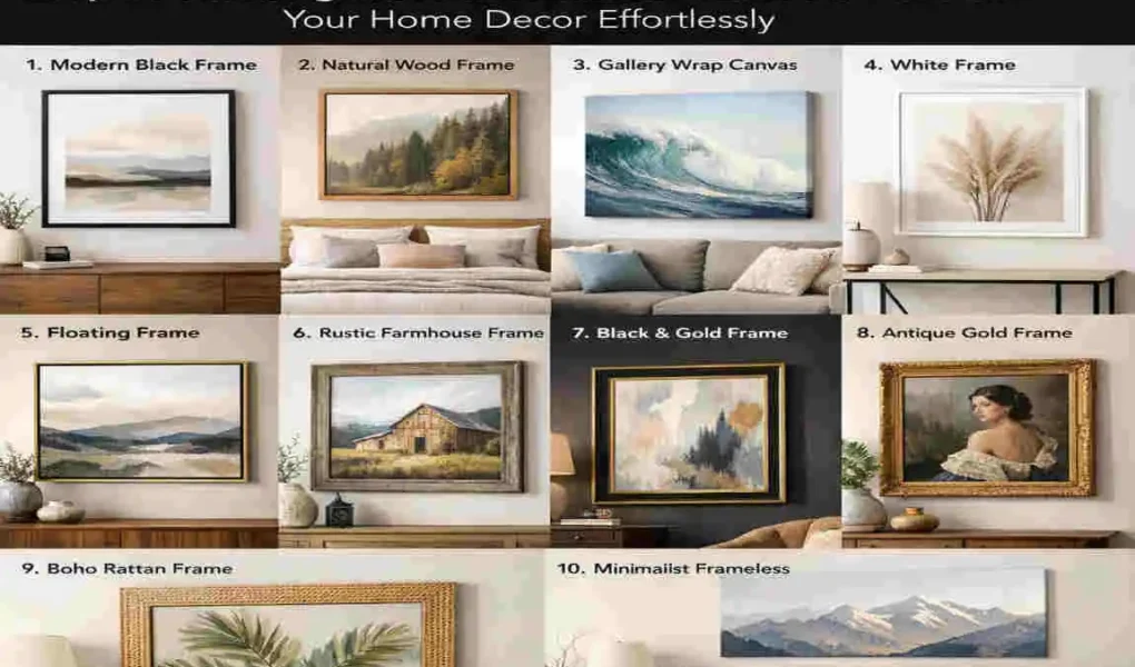 can you get frames for canvas on home walls