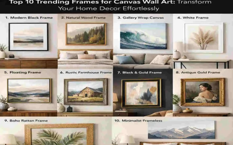 can you get frames for canvas on home walls