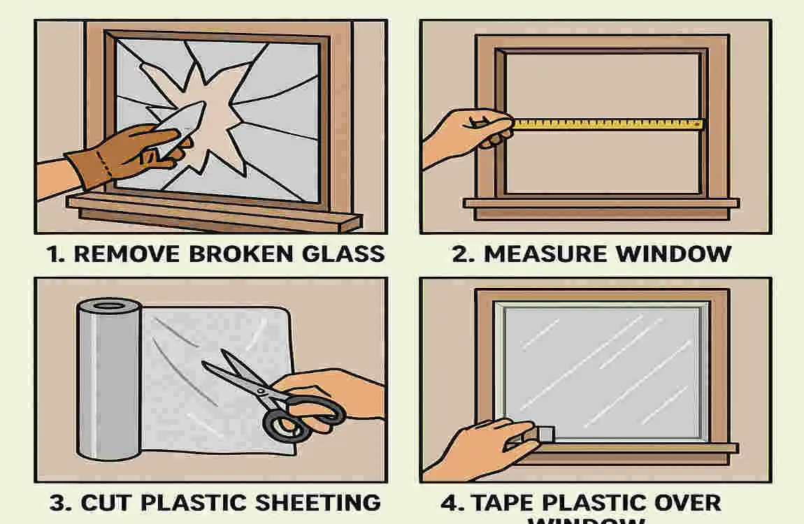 Effective DIY Solutions to Cover a Broken Window at Home: Quick, Affordable & Weatherproof Methods