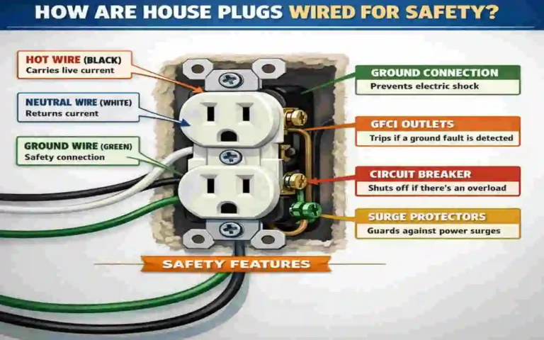 How are house plugs wired?