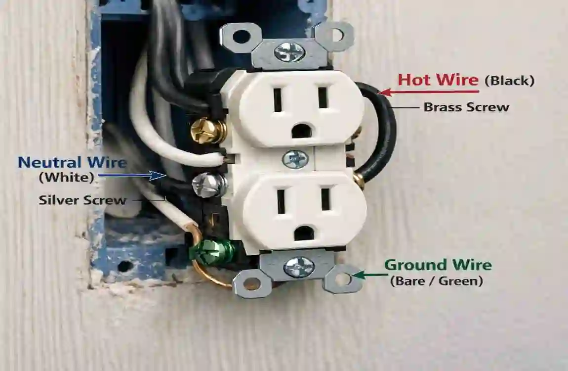 How are house plugs wired?