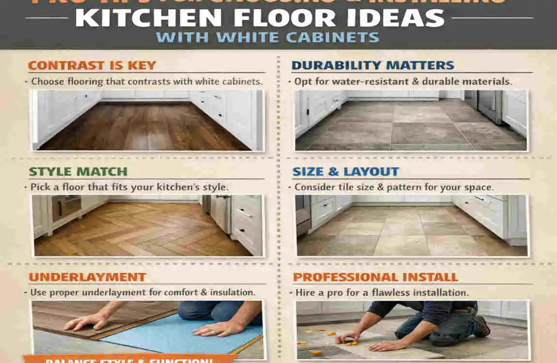 Stunning Kitchen Floor Ideas with White Cabinets for Dream Homes