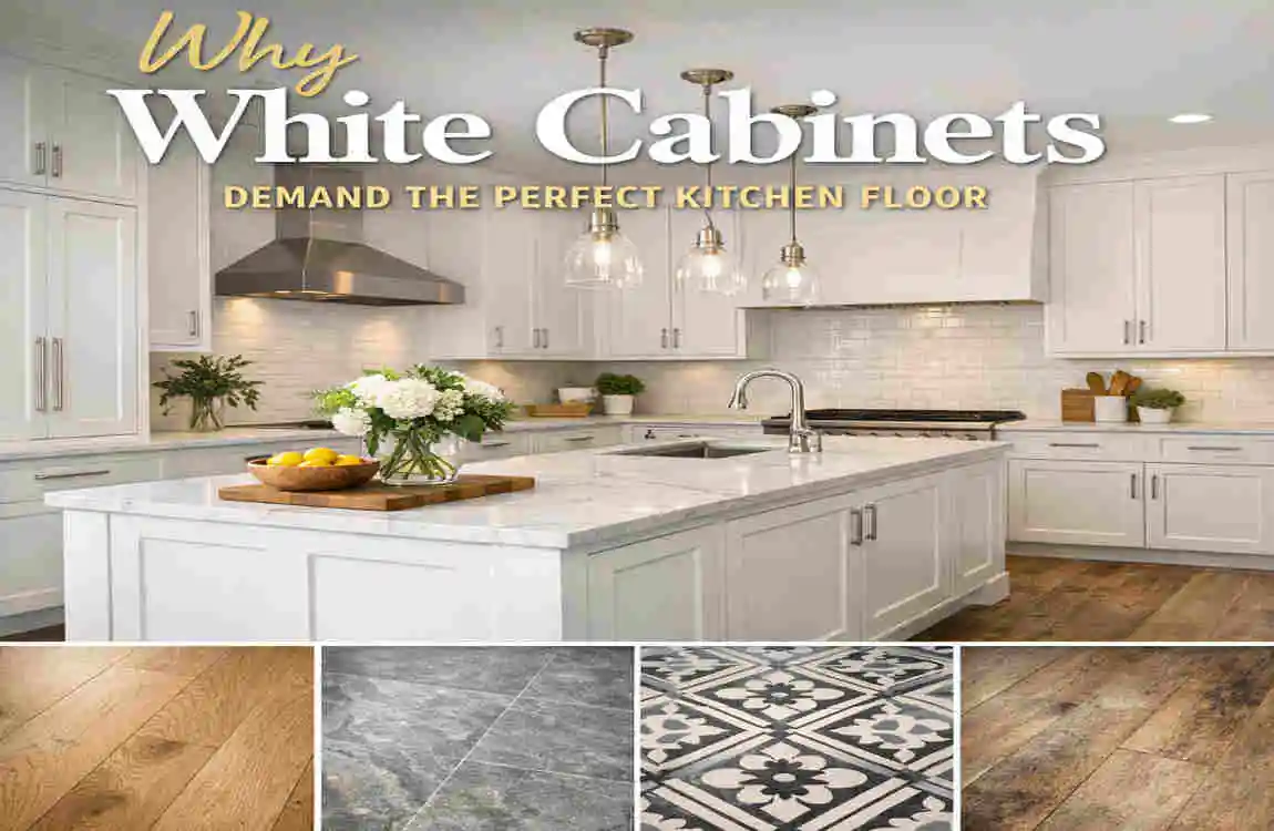 Stunning Kitchen Floor Ideas with White Cabinets for Dream Homes