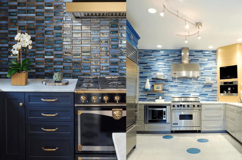 DIY Tips for Homeowners for Blue Backsplash in kitchen