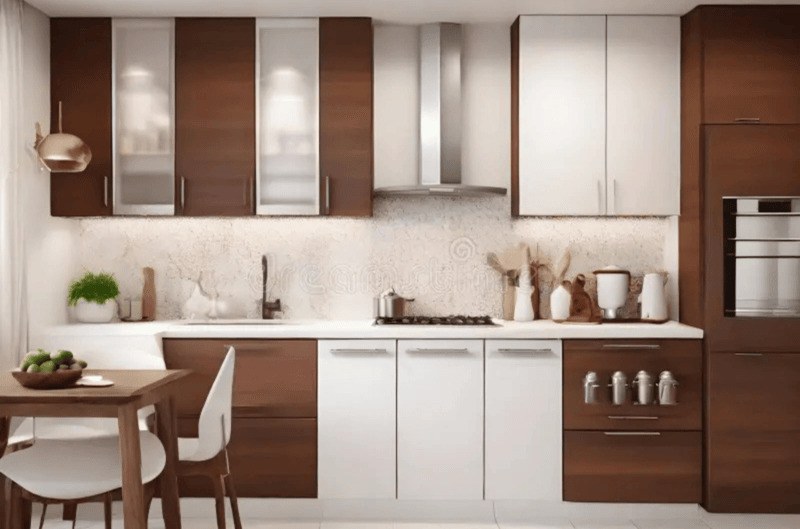 Design Tips for Combining Brown Cabinets and White Countertops