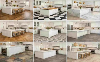 Stunning Kitchen Floor Ideas with White Cabinets for Dream Homes