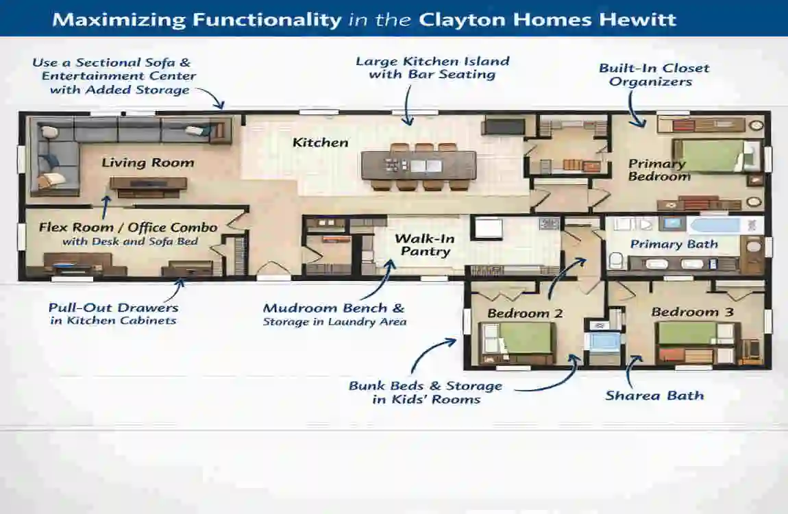 clayton homes hewitt floor plan