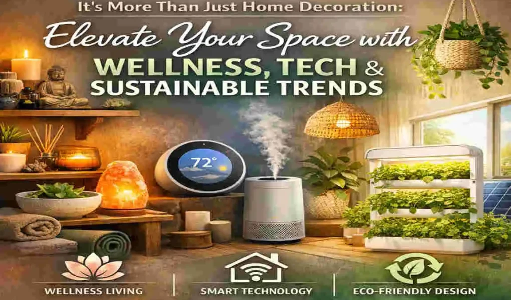 It's More Than Just Home Decoration: Elevate Your Space with Wellness, Tech & Sustainable Trends