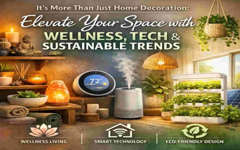 It's More Than Just Home Decoration: Elevate Your Space with Wellness, Tech & Sustainable Trends