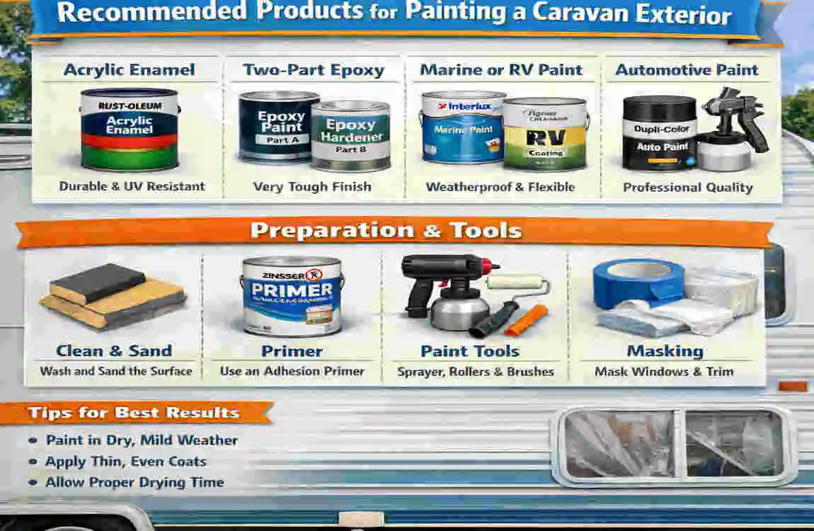 what paint to use on a caravan exterior