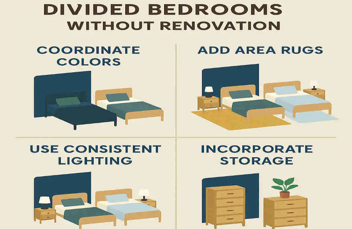 How to Split a Bedroom into Two Rooms Without Renovation