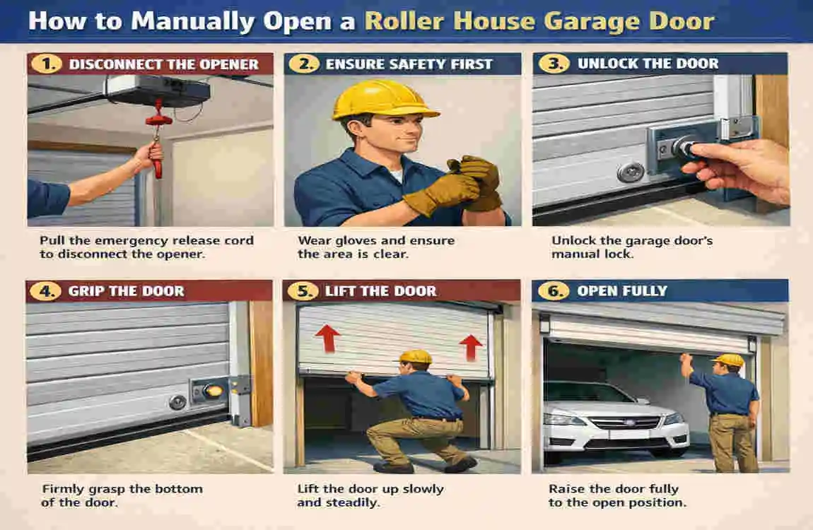 How to Manually Open Your Roller House Garage Door (Step-by-Step)