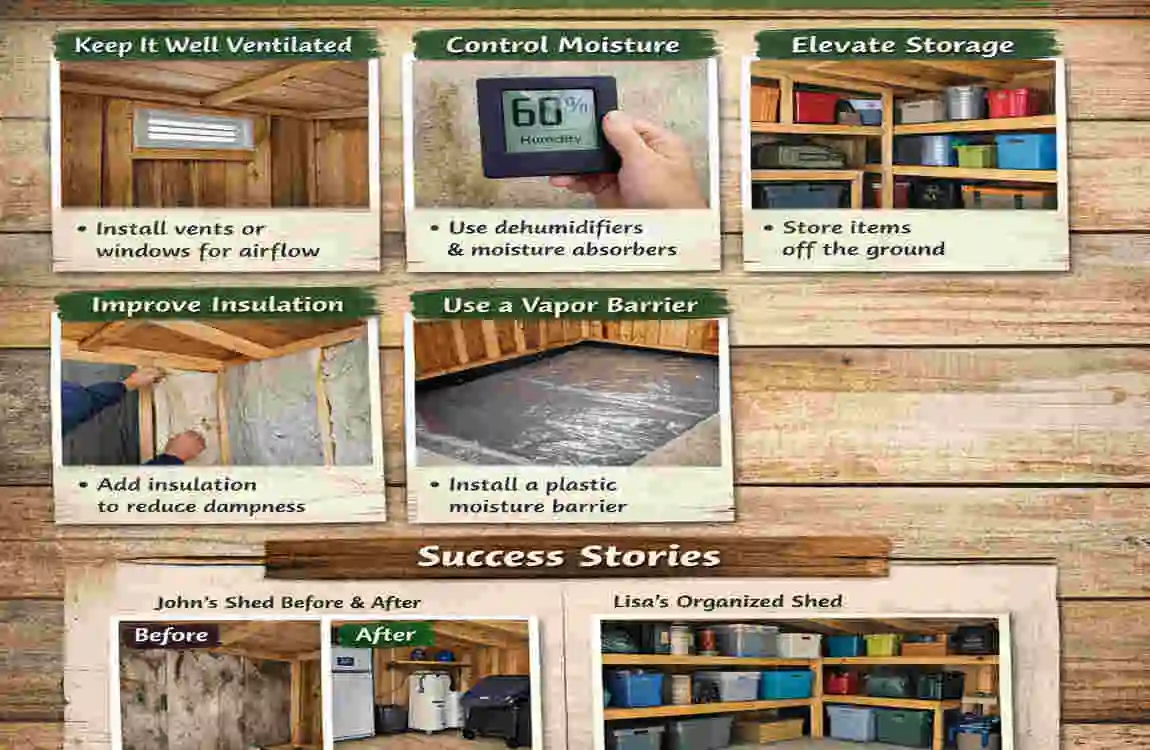 how to prevent mold in outdoor shed
