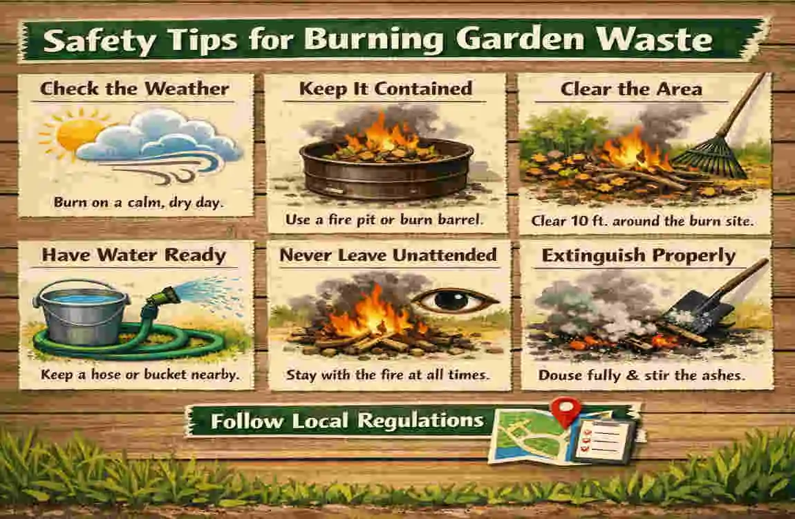 can you burn garden waste in your house garden