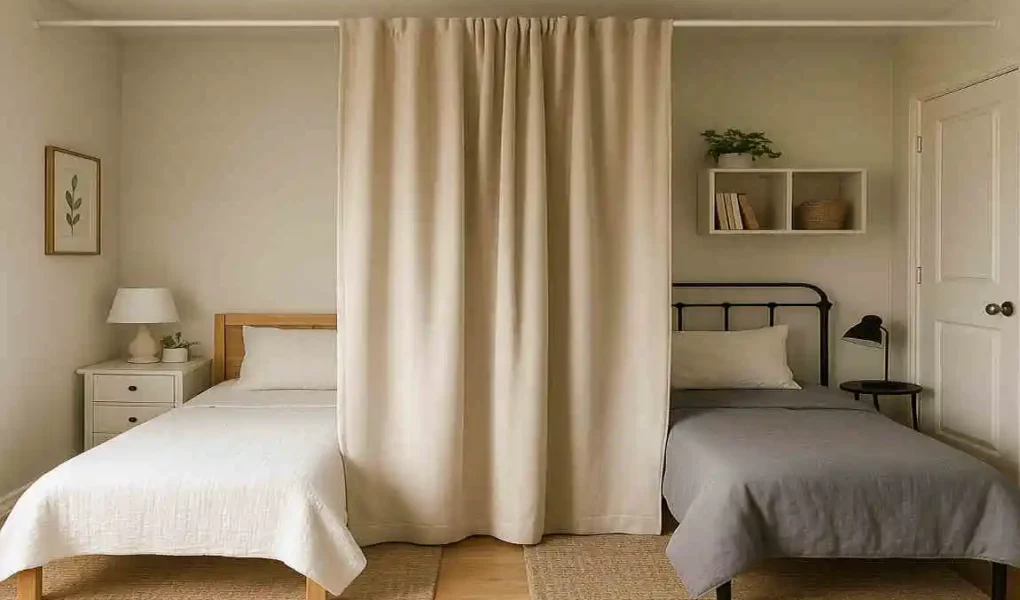 How to Split a Bedroom into Two Rooms Without Renovation