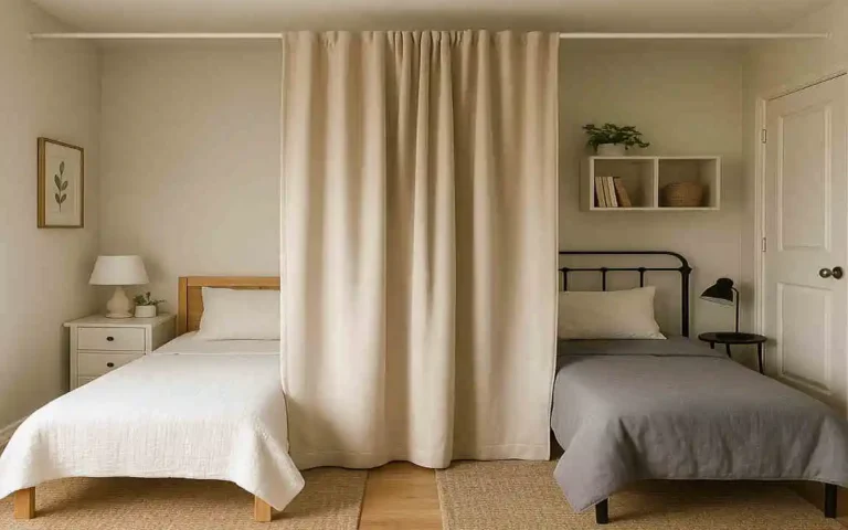 How to Split a Bedroom into Two Rooms Without Renovation