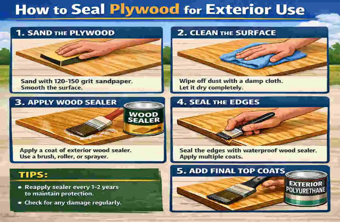 how to seal plywood for exterior use